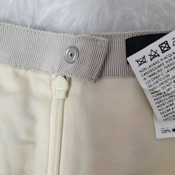 MaxMara Weekend Orche Jacquard Metallic Pleated Mini Skirt 4 - Picture 8 of 9